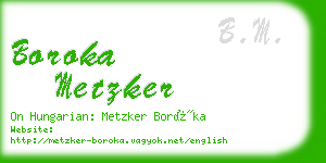 boroka metzker business card